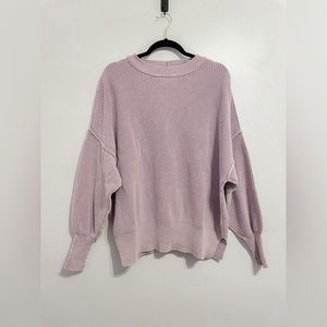 Aerie Oversized Knit Sweater - Lilac, Size Medium